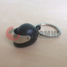 Брелок д/ключ.Черный шлем с металл.визором Брелок д/ключ.Черный шлем с металл.визором