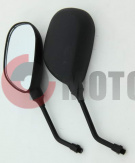 Зеркала (026) d10mm пластмасс.бобовидные черные Зеркала (026) d10mm пластмасс.бобовидные черные