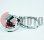 Брелок в виде серебр. мотошлема, стальной Брелок в виде серебр. мотошлема, стальной