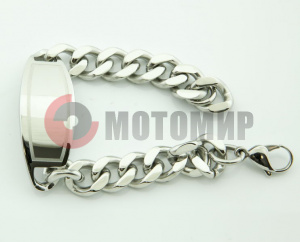Браслет байк.стальн.(SMT0176) звенья переплет.между собой Браслет байк.стальн.(SMT0176) звенья переплет.между собой