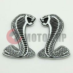 Наклейка Кобры серебр.объемн. Наклейка Кобры серебр.объемн.