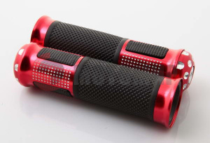 Ручки руля универсальные 1847-1849 красные со стразами Ручки руля универсальные 1847-1849 красные со стразами