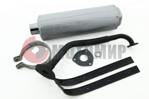 Глушитель в сб.GY6 50cc.4т.QT(370мм.) Глушитель в сб.GY6 50cc.4т.QT(370мм.)