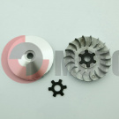 Крыльчатка вариат.YamahaJOG50 (шкиф-неподвижн.щека) Крыльчатка вариат.YamahaJOG50 (шкиф-неподвижн.щека)